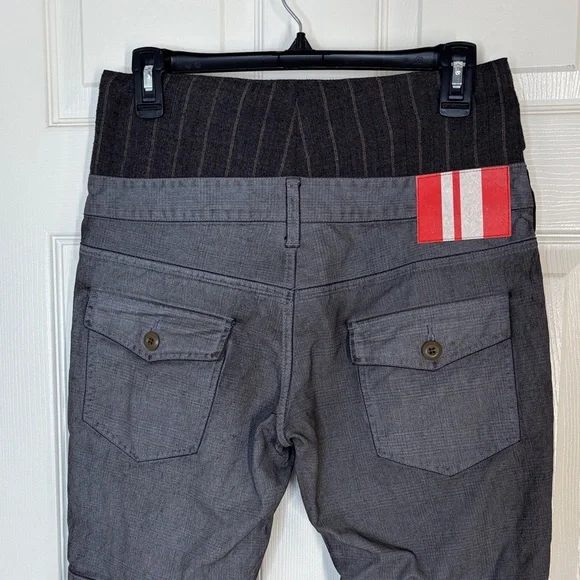 Men's Slim Straight Gray Streetwear Pants - Picture 9 of 15